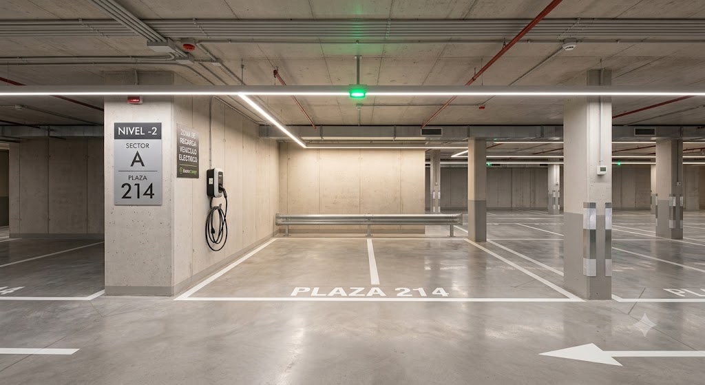 Imagen genérica de un aparcamiento subterráneo
